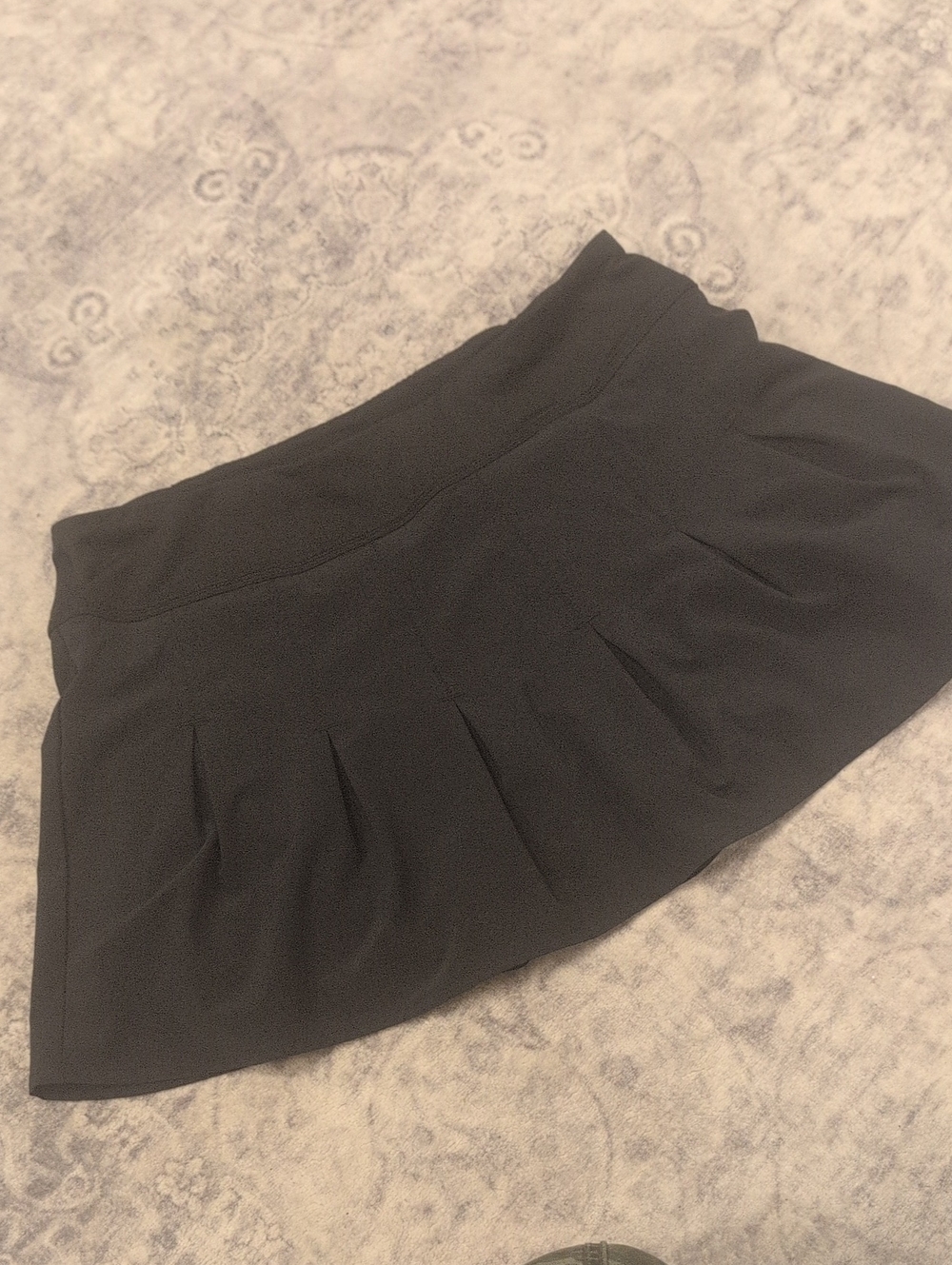 Athleta Black Pleated Mini Skirt